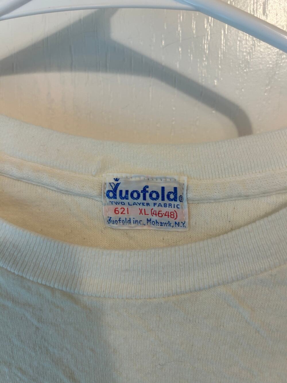 Duofold XL 2-layer cotton and wool blend long sleeve knit
